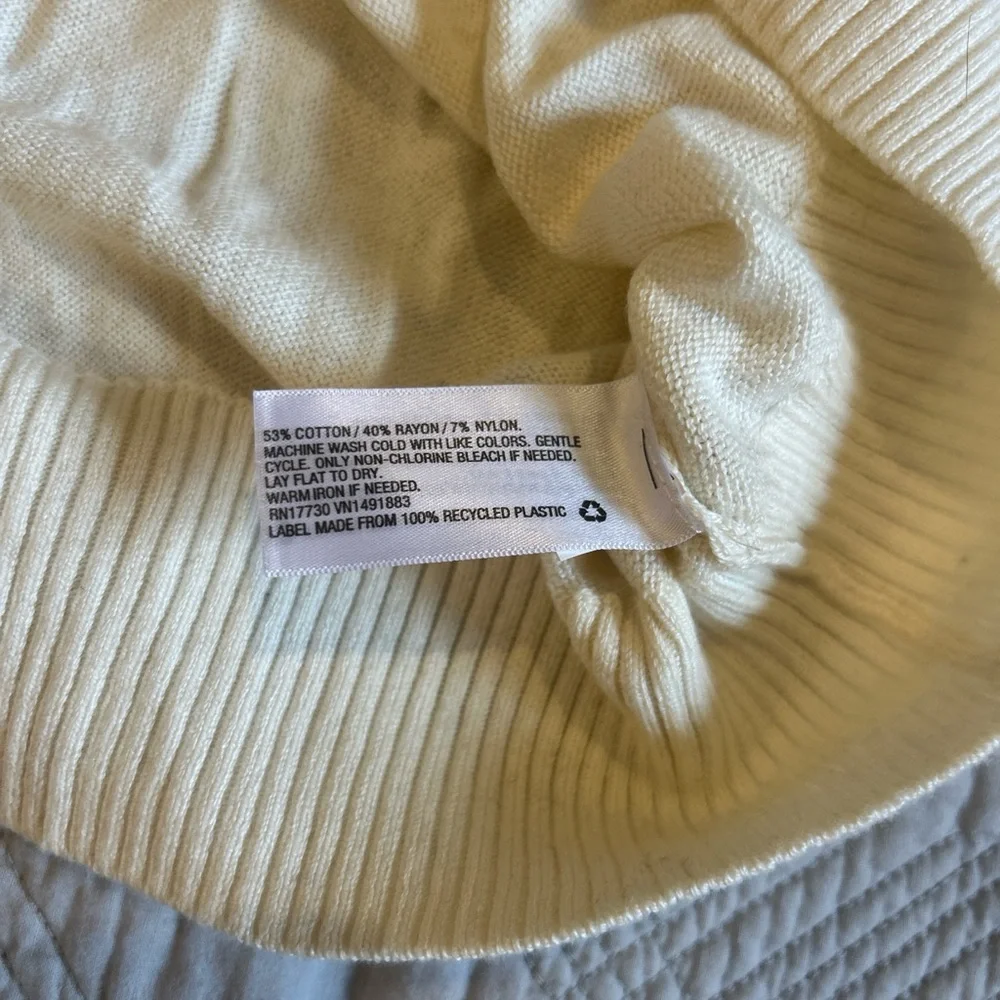Merona NEW FAIR ISLE cream and Black XL Sweater - Picture 5 of 7